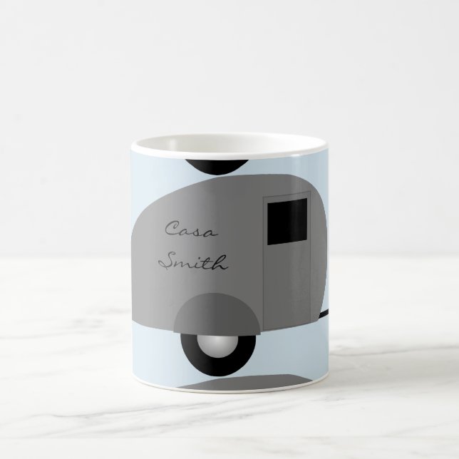 Tiny Teardrop Trailer Thunder_Cove Coffee Mug (Center)