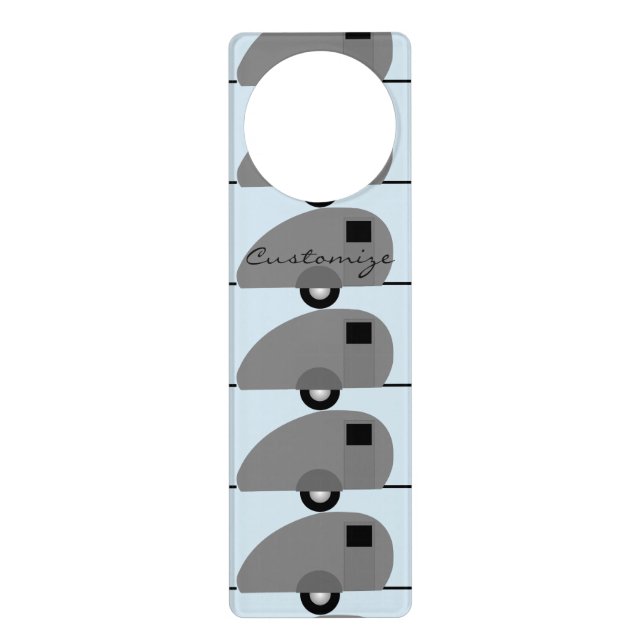 Tiny Teardrop Trailer Thunder_Cove Door Hanger (Front)