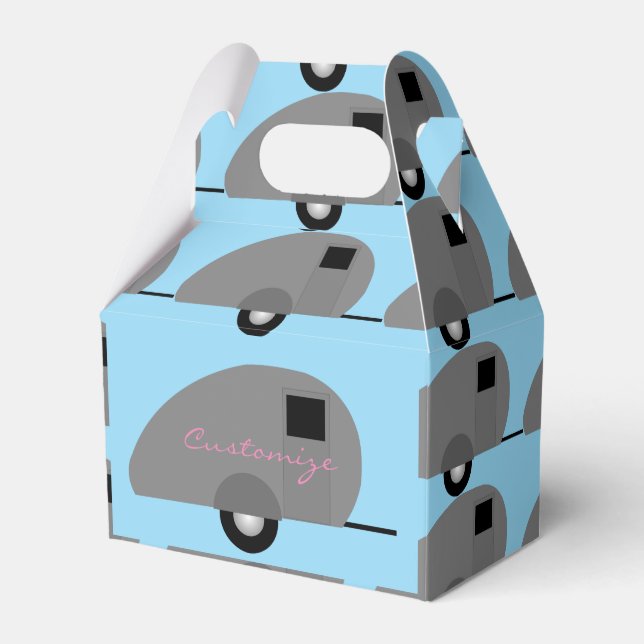 Tiny Teardrop Trailer Thunder_Cove Favor Boxes (Front Side)