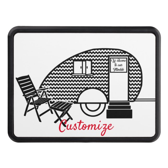 Tiny Teardrop Trailer Thunder_Cove Hitch Cover (Front)