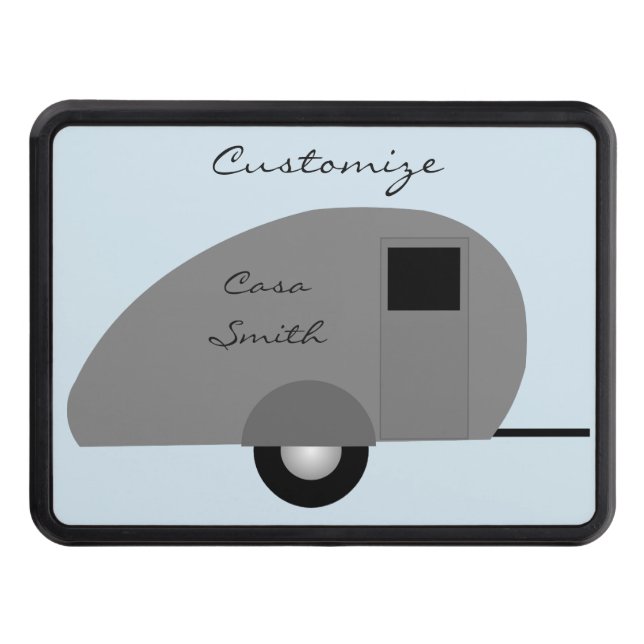 Tiny Teardrop Trailer Thunder_Cove Hitch Cover (Front)