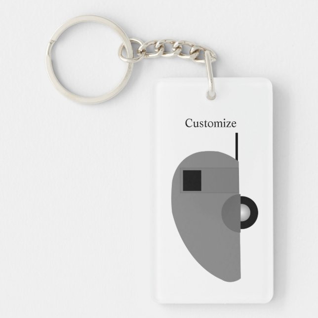 Tiny Teardrop Trailer Thunder_Cove Keychain (Front)