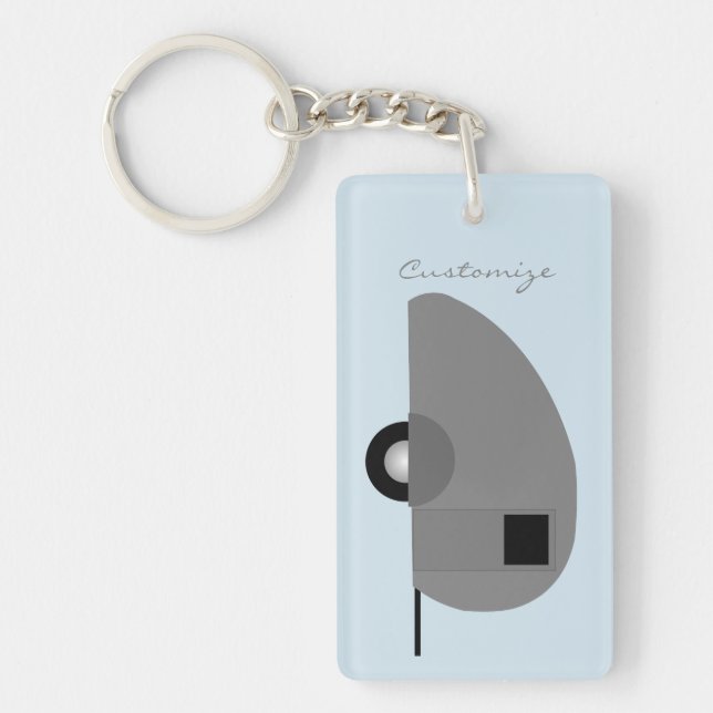 Tiny Teardrop Trailer Thunder_Cove Keychain (Front)