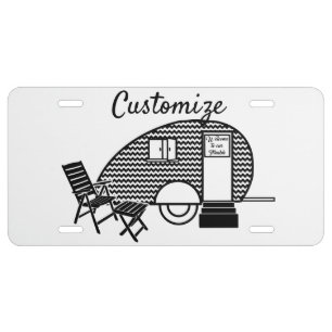 Tiny Teardrop Trailer Thunder_Cove License Plate