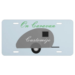Tiny Teardrop Trailer Thunder_Cove License Plate