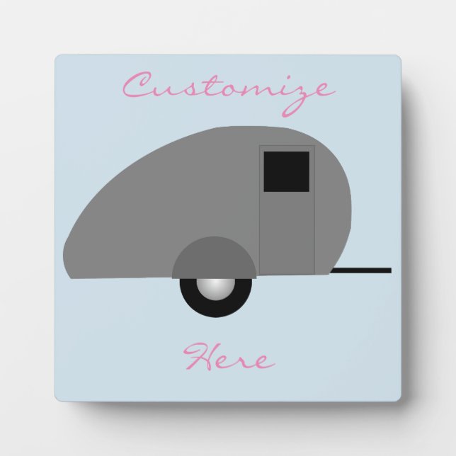 Tiny Teardrop Trailer Thunder_Cove Plaque (Front)