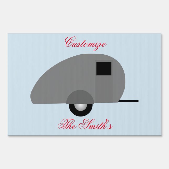 Tiny Teardrop Trailer Thunder_Cove Sign (Front)