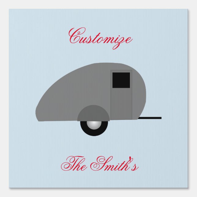 Tiny Teardrop Trailer Thunder_Cove Sign (Front)