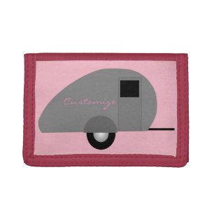 Tiny Teardrop Trailer Thunder_Cove Trifold Wallet