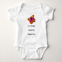 tiny things bring the biggest joy Baby Bodysuit