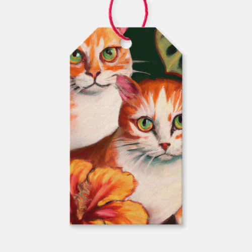 Tiny tigers Tropical gift tag