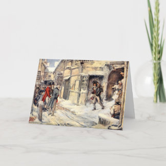 Tiny Tim Snow A Christmas Carol Card