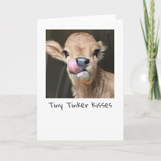 Tiny Tinker Cow Kisses Card