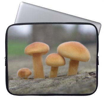 Tiny Toadstools Laptop Sleeve by Fallen_Angel_483 at Zazzle