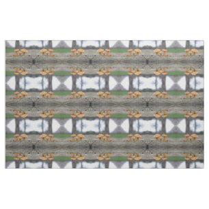 Tiny Toadstools Macro Patterned Fabric