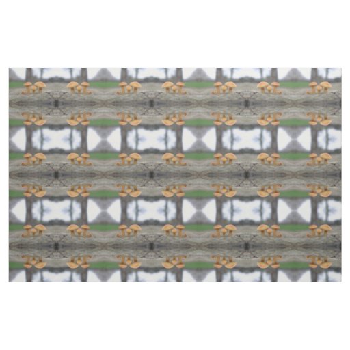 Tiny Toadstools Macro Patterned Fabric