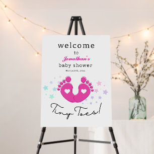 Tiny Toes baby Shower Foam Board
