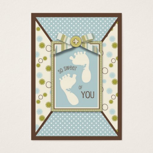 Tiny Toes TY Gift Tag Business Cards