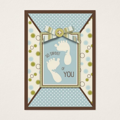 Customizable Tiny Toes TY Gift Tag Business Cards