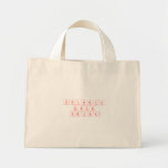 Periodic Table Writer  Tiny Tote Canvas Bag