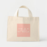 You & I
 have
 chemistry  Tiny Tote Canvas Bag