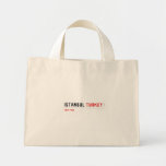 ISTANBUL  Tiny Tote Canvas Bag