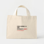 king george vi and elizabeth  Tiny Tote Canvas Bag