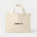 london tea  Tiny Tote Canvas Bag