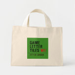 Game Letter Tiles  Tiny Tote Canvas Bag