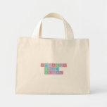 Periodic Table Writer  Tiny Tote Canvas Bag