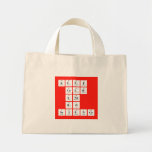 KEEP
 CALM
 AND
 DO
 SCIENCE  Tiny Tote Canvas Bag