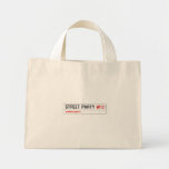 Street Party  Tiny Tote Canvas Bag