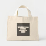 Periodic
 Table
 Writer
 Smart  Tiny Tote Canvas Bag