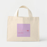 I Love MONiCA.SY  Tiny Tote Canvas Bag