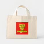 KEEP
 CALM
 AND
 DO
 SCIENCE  Tiny Tote Canvas Bag