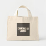 science
 rules  Tiny Tote Canvas Bag