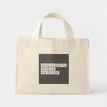 Periodic
 Table
 Writer  Tiny Tote Canvas Bag