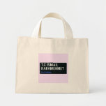 T.C İSMAİL KARAMEHMET  Tiny Tote Canvas Bag