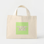 Periodic
 Table
 Writer  Tiny Tote Canvas Bag