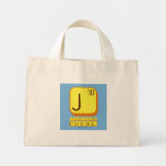 J
 JENNIFER'S
 PHONE  Tiny Tote Canvas Bag