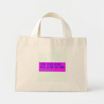 (Bre was here) ave. stop hating  Tiny Tote Canvas Bag