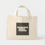Periodic
 Table
 Writer  Tiny Tote Canvas Bag