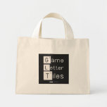 Game
 Letter
 Tiles  Tiny Tote Canvas Bag