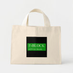 F-Block  Tiny Tote Canvas Bag