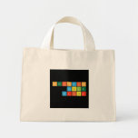 Periodic Table Writer  Tiny Tote Canvas Bag