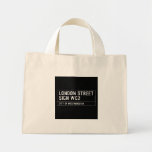 LONDON STREET SIGN  Tiny Tote Canvas Bag