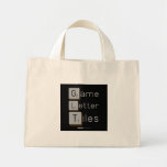 Game
 Letter
 Tiles  Tiny Tote Canvas Bag