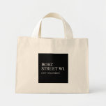 BOBZ Street  Tiny Tote Canvas Bag