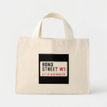 Bond Street  Tiny Tote Canvas Bag