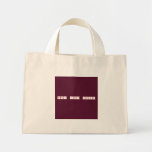 mary joy ferrer  Tiny Tote Canvas Bag